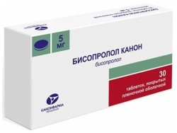 Бисопролол Канон, таблетки покрытые пленочной оболочкой 5 мг 30 шт