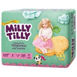 Подгузники-трусики для девочек, Milly Tilly (Милли Тилли) 7-10 кг 20 шт Макси 4