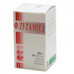 Флутамид, таблетки покрытые пленочной оболочкой 250 мг 84 шт