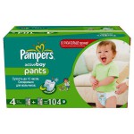 Подгузники-трусики для мальчиков, Pampers (Памперс) 9-14 кг 104 шт актив бой макси