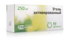 Уголь активированный, таблетки 250 мг 50 шт