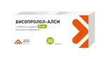 Бисопролол-АЛСИ, таблетки 5 мг 30 шт