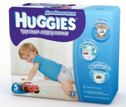 Подгузники-трусики для мальчиков, Huggies (Хаггис) 9-14 кг р. 4 52 шт литл волкерс мега