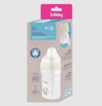 Бутылочка для кормления, Lubby (Лабби) 240 мл 1 шт арт. 34280 с силиконой соской медленный поток 0+