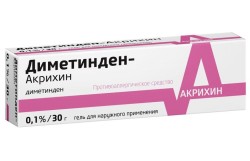 Диметинден-Акрихин, гель для наружного применения 0.1% 30 г 1 шт