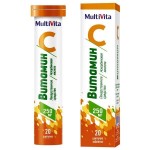 Мультивита Витамин С, таблетки шипучие 250 мг 20 шт аскорбиновая кислота