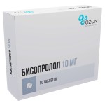 Бисопролол, таблетки покрытые пленочной оболочкой 10 мг 90 шт