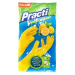 Перчатки хозяйственные, Paclan (Паклан) р.  S с хлопчатобумажным напылением