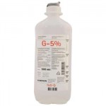 Глюкоза, раствор для инфузий 5% 500 мл 1 шт бутылки